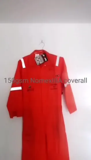 OEM Fire Retardant Protection Fireproof Jumpsuit Safety Construction Garment