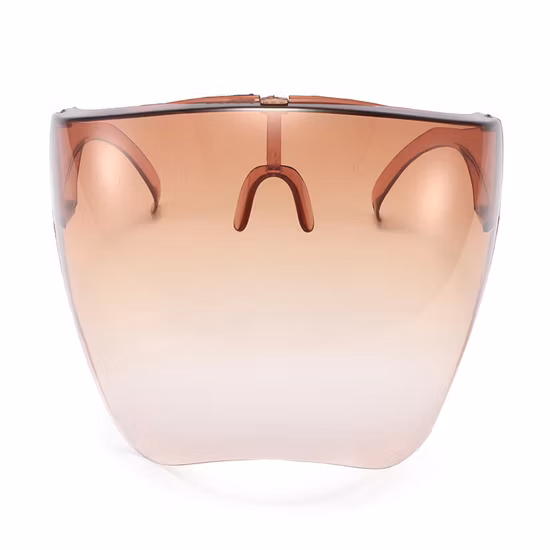 Visière de protection du visage coupe-vent contre la brume, protection du visage transparente transparente pour hommes et femmes, masque de protection, protection complète du visage dégradé Bl19425