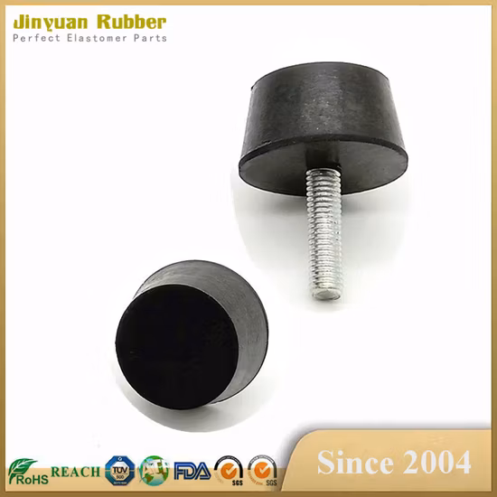 Pieds de pare-chocs en caoutchouc coniques de protection de l'environnement pour la machine et l'équipement d'instrument de chaise de table de meubles avec rondelle de joint en métal